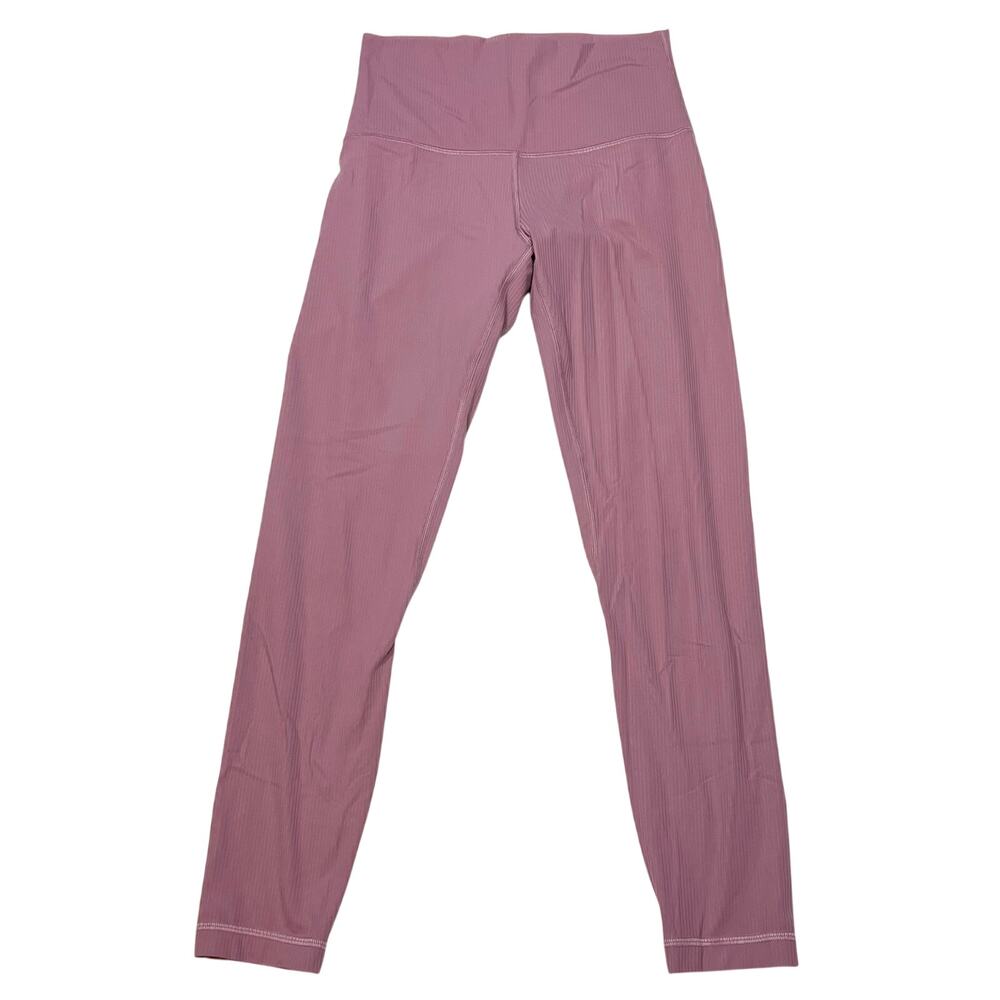 Lululemon Align Ribbed High Rise Pant 25 Velvet Dust Pink Leggings Size 6